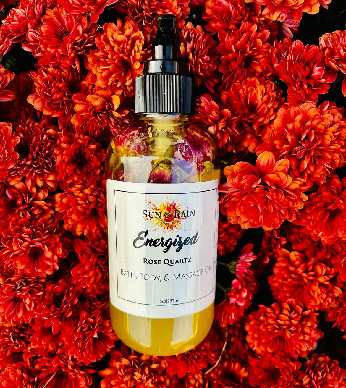 Energized • Rose Quartz Bath, Body & Massage Oil
